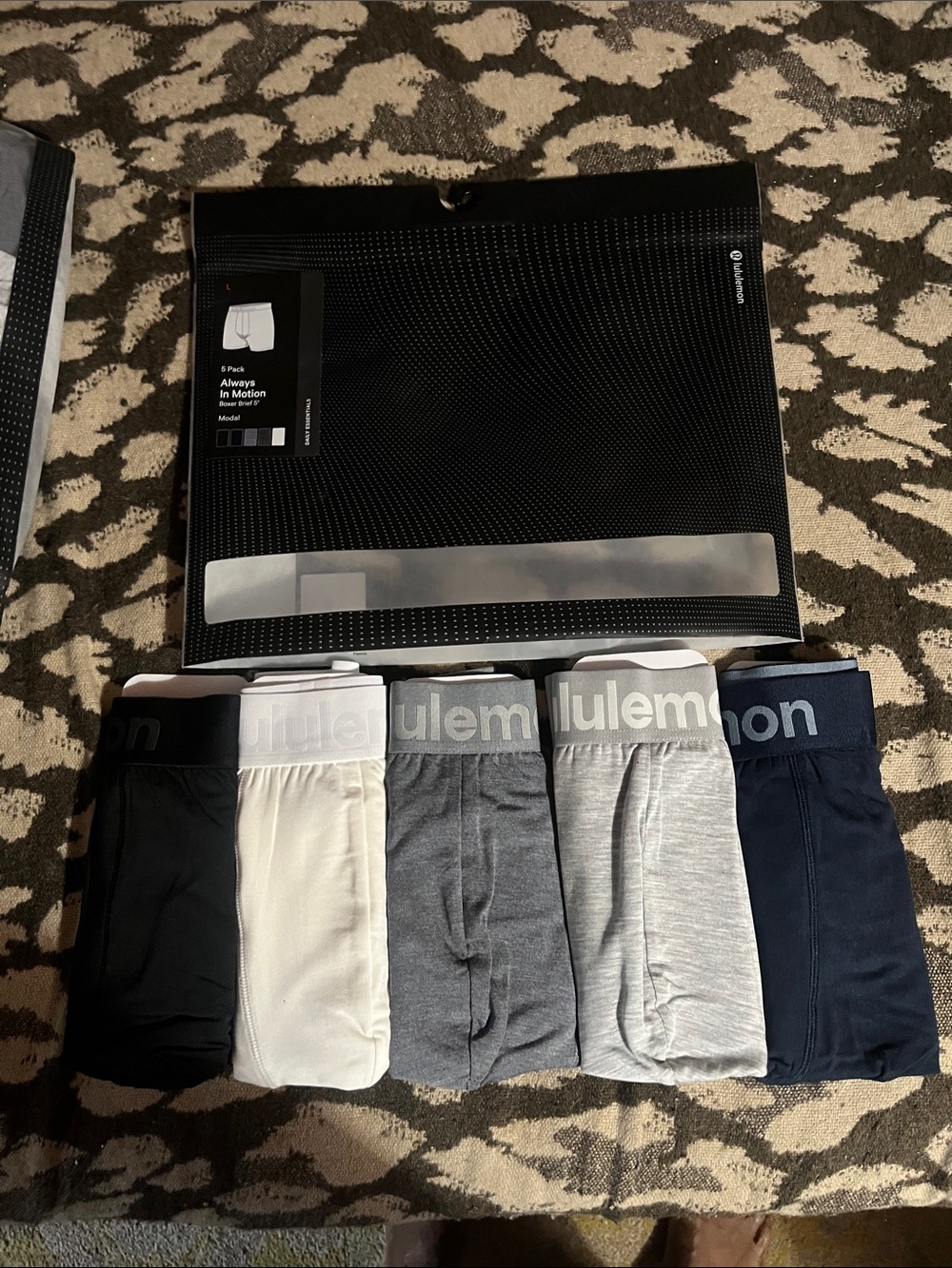 LuLulemon Always in Motion 5 pack under wears